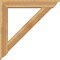 Ekena Millwork Traditional Traditional Rough Sawn Bracket w/ Offset Brace, Western Red Cedar, 8"W x 48"D x 48"H BKT0806X48X48TRA01RWR - alternate 4